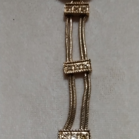 VTG Marcel Drucker Ladies Watch, Pearl face with Crystal stones #22-959 - Picture 6 of 6